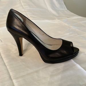 Nine West platform black heels